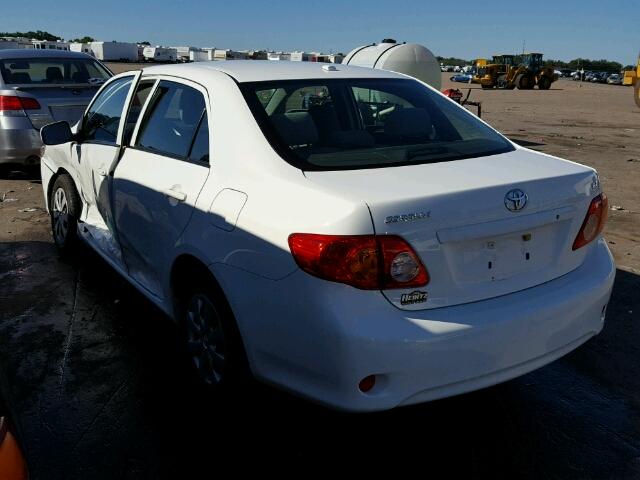 JTDBL40E79J028713 - 2009 TOYOTA COROLLA BA WHITE photo 3