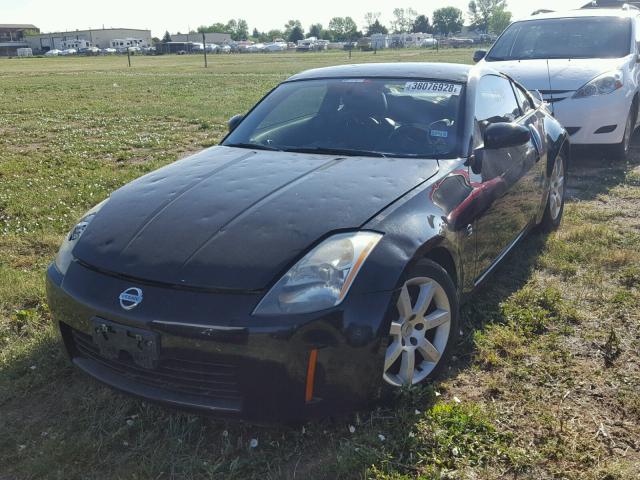 JN1AZ34D04T150951 - 2004 NISSAN 350Z COUPE BLACK photo 2