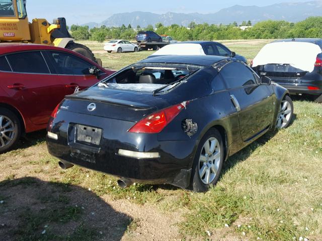 JN1AZ34D04T150951 - 2004 NISSAN 350Z COUPE BLACK photo 4