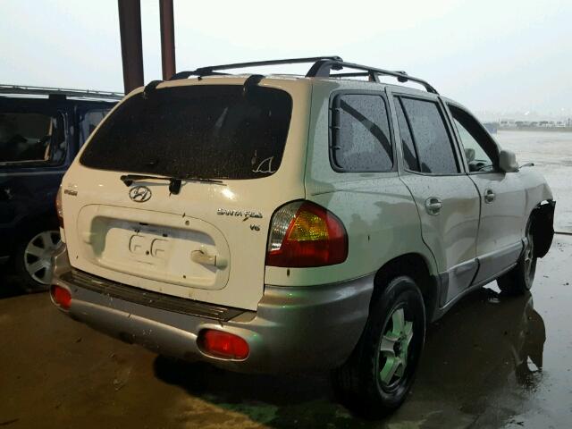 KM8SC13D23U385106 - 2003 HYUNDAI SANTA FE G WHITE photo 4