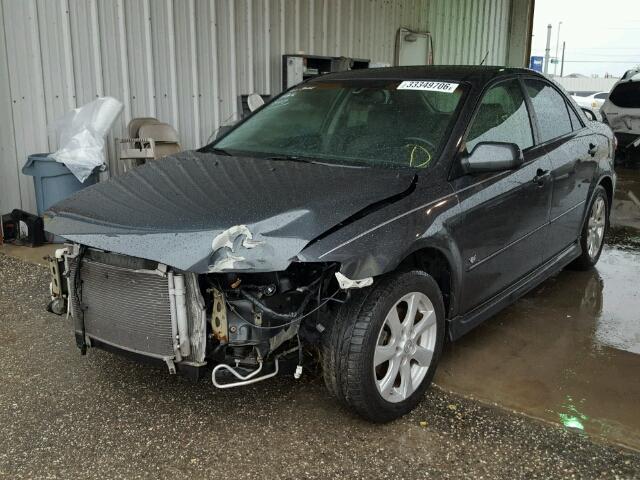 1YVHP80D655M71672 - 2005 MAZDA 6 S GRAY photo 2