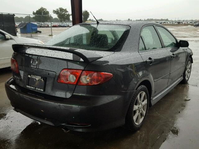 1YVHP80D655M71672 - 2005 MAZDA 6 S GRAY photo 4