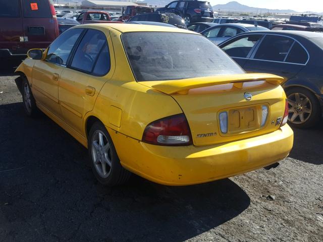 3N1AB51D13L723993 - 2003 NISSAN SENTRA SE- YELLOW photo 3