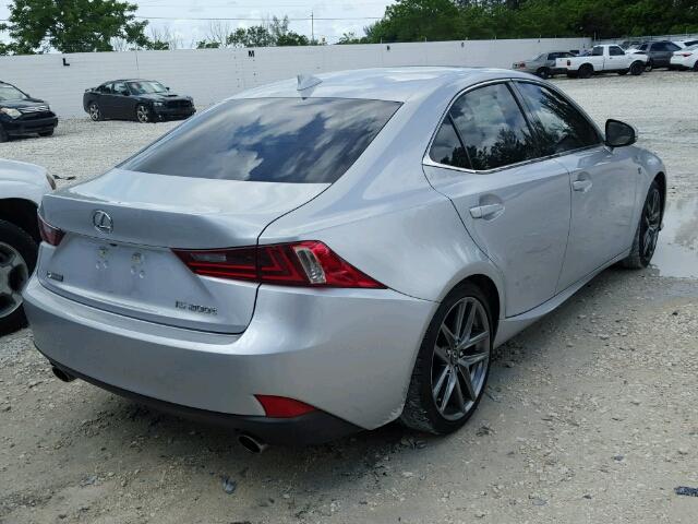 JTHBA1D27G5029191 - 2016 LEXUS IS 200T SILVER photo 4