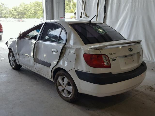 KNADE123876277354 - 2007 KIA RIO BASE WHITE photo 3