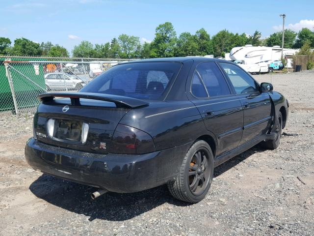 3N1AB51D74L736541 - 2004 NISSAN SENTRA SE- BLACK photo 4