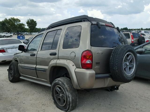 1J4GK38K84W224484 - 2004 JEEP LIBERTY RE TAN photo 3