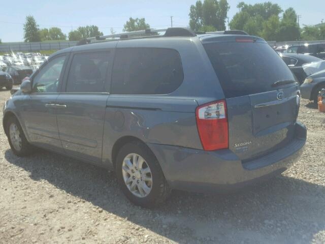 KNDMB233766096471 - 2006 KIA SEDONA EX BLUE photo 3