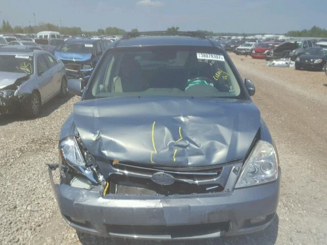 KNDMB233766096471 - 2006 KIA SEDONA EX BLUE photo 9