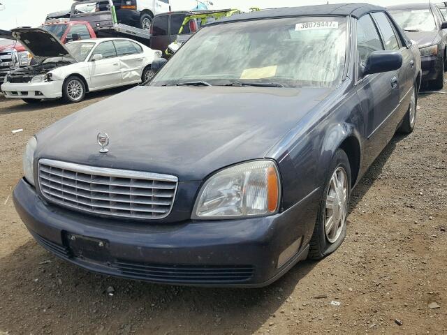 1G6KD54Y55U101712 - 2005 CADILLAC DEVILLE BLUE photo 2