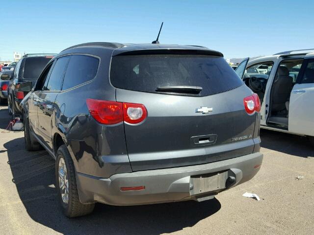 1GNKRFED2BJ118567 - 2011 CHEVROLET TRAVERSE L CHARCOAL photo 3