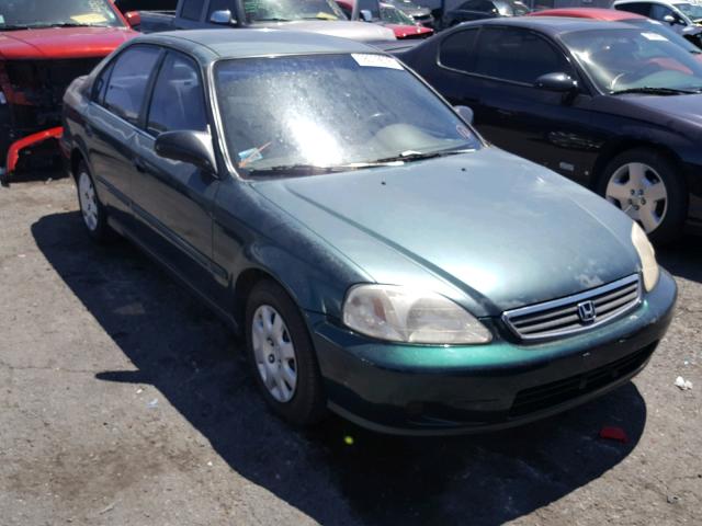 2HGEJ6617YH516709 - 2000 HONDA CIVIC BASE GREEN photo 1