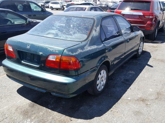 2HGEJ6617YH516709 - 2000 HONDA CIVIC BASE GREEN photo 4