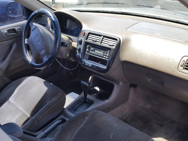 2HGEJ6617YH516709 - 2000 HONDA CIVIC BASE GREEN photo 9