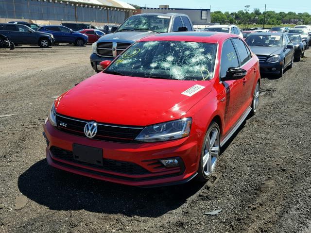 3VW5T7AJXHM224394 - 2017 VOLKSWAGEN JETTA GLI RED photo 2