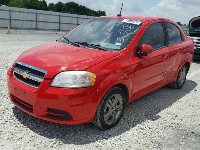 KL1TD5DE7BB138055 - 2011 CHEVROLET AVEO LS RED photo 2