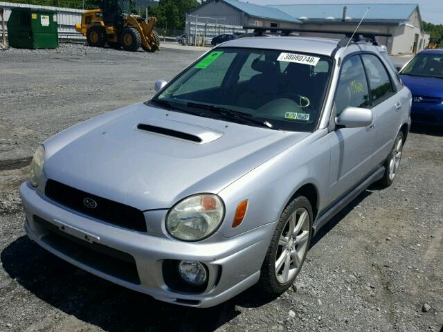 JF1GG29682G832022 - 2002 SUBARU IMPREZA WR SILVER photo 2