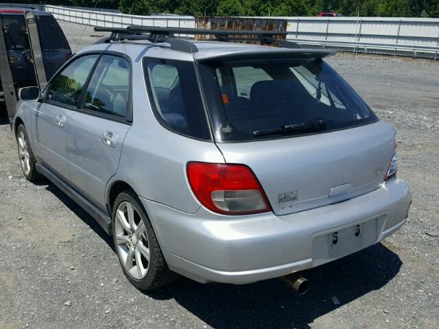 JF1GG29682G832022 - 2002 SUBARU IMPREZA WR SILVER photo 3