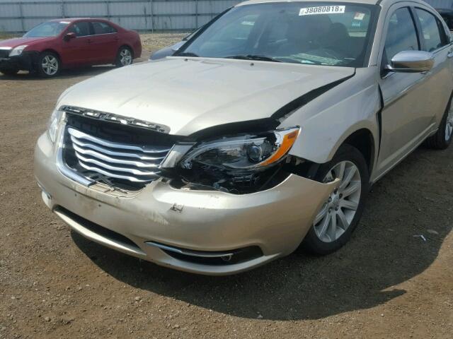 1C3CCBCG2DN684684 - 2013 CHRYSLER 200 LIMITE BEIGE photo 9