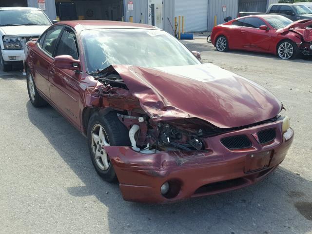 1G2WK52J12F229489 - 2002 PONTIAC GRAND PRIX BURGUNDY photo 1