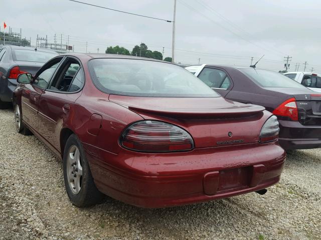 1G2WK52J12F229489 - 2002 PONTIAC GRAND PRIX BURGUNDY photo 3