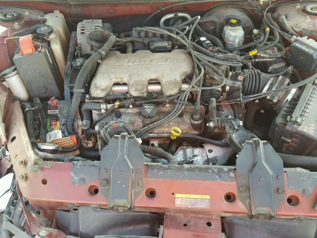 1G2WK52J12F229489 - 2002 PONTIAC GRAND PRIX BURGUNDY photo 7