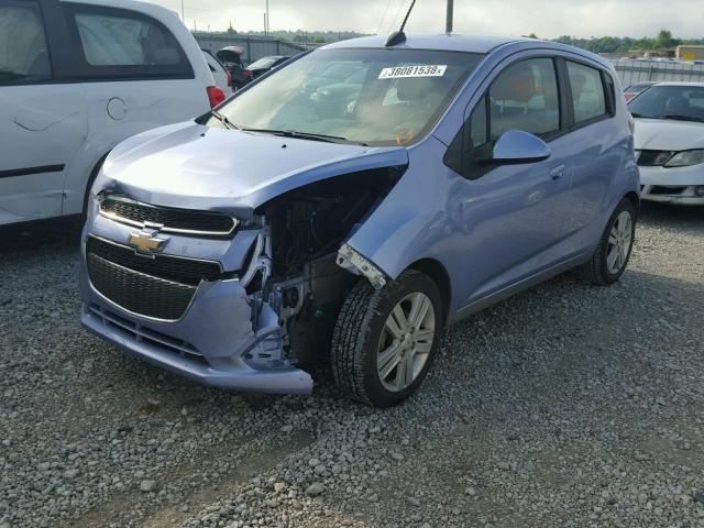 KL8CB6S96FC712390 - 2015 CHEVROLET SPARK LS BLUE photo 2