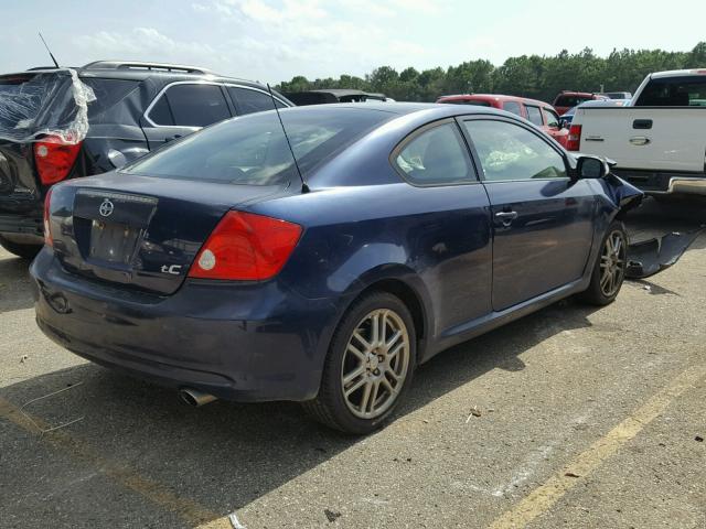 JTKDE177X60076841 - 2006 TOYOTA SCION TC BLUE photo 4