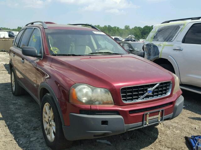 YV1CM91H941045622 - 2004 VOLVO XC90 T6 BURGUNDY photo 1