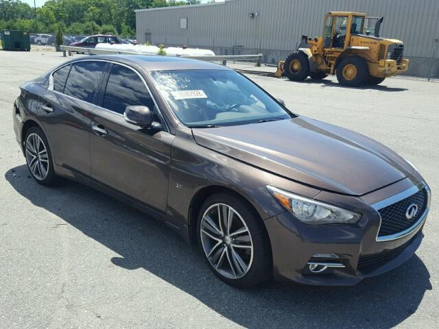 JN1BV7AR2EM702808 - 2014 INFINITI Q50 BASE BROWN photo 1