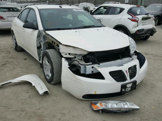 1G2ZF57B484147702 - 2008 PONTIAC G6 VALUE L WHITE photo 1