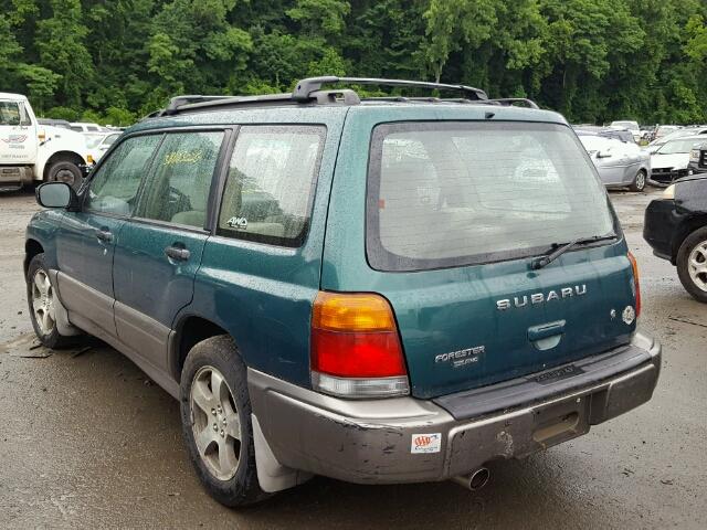 JF1SF6559YH725548 - 2000 SUBARU FORESTER S GREEN photo 3