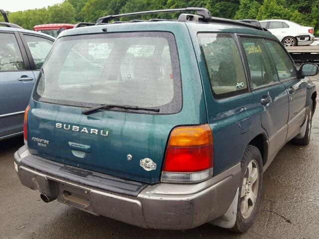JF1SF6559YH725548 - 2000 SUBARU FORESTER S GREEN photo 4