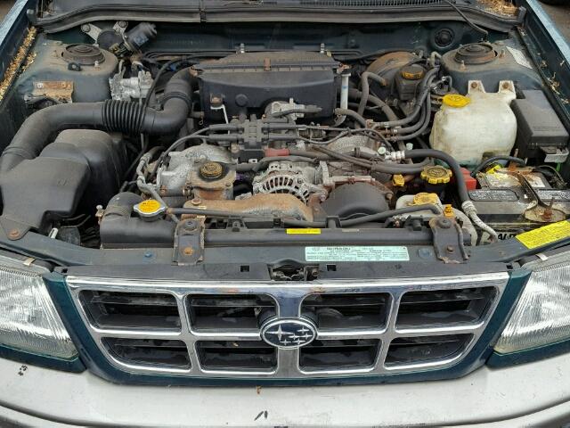 JF1SF6559YH725548 - 2000 SUBARU FORESTER S GREEN photo 7