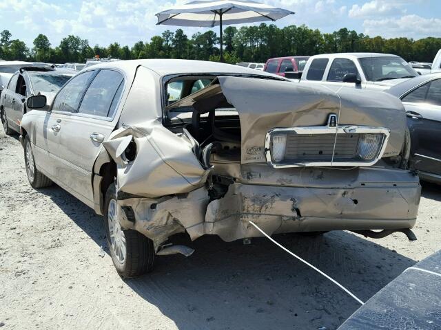 1LNHM82W86Y603193 - 2006 LINCOLN TOWN CAR S BEIGE photo 3