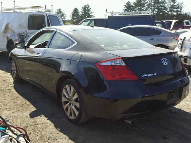 1HGCS22839A005224 - 2009 HONDA ACCORD EXL BLACK photo 3