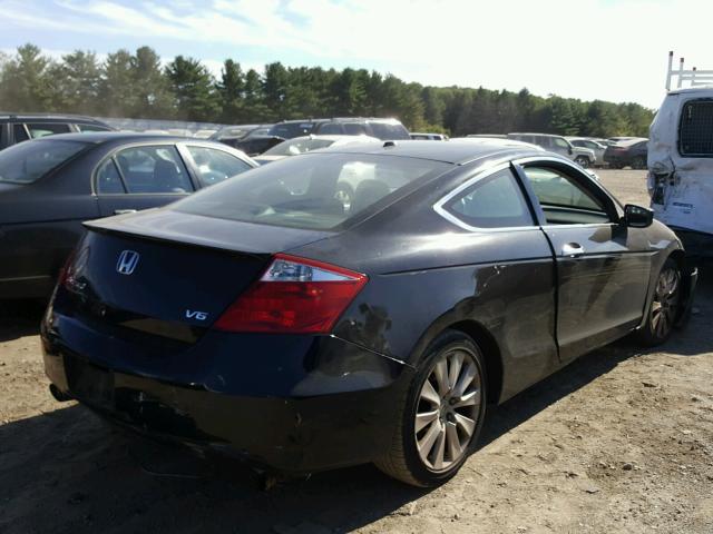 1HGCS22839A005224 - 2009 HONDA ACCORD EXL BLACK photo 4