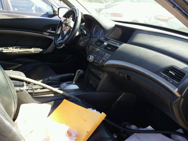 1HGCS22839A005224 - 2009 HONDA ACCORD EXL BLACK photo 5