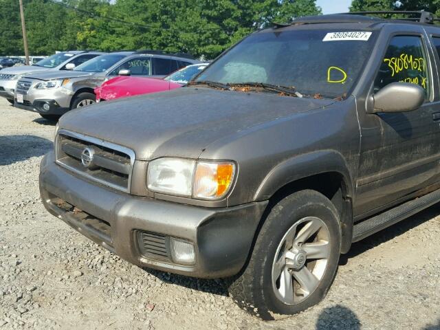 JN8DR09Y62W735974 - 2002 NISSAN PATHFINDER GRAY photo 9