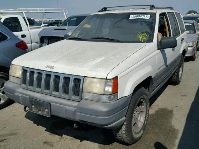 1J4GZ58Y1TC185507 - 1996 JEEP GRAND CHER WHITE photo 2