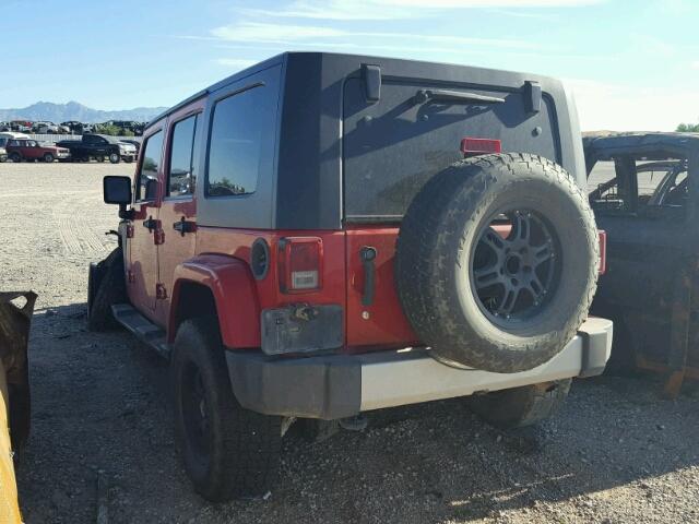 1J4BA5H13AL186207 - 2010 JEEP WRANGLER U RED photo 3