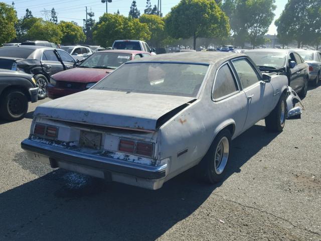 1Y27H5T123942 - 1975 CHEVROLET NOVA SILVER photo 4