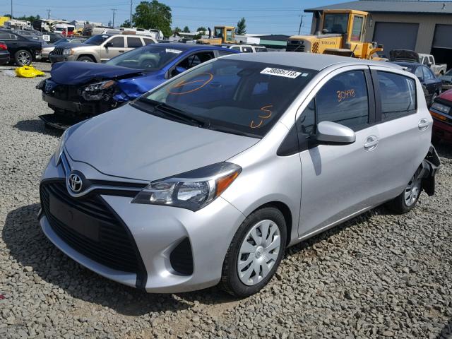 VNKKTUD35HA077309 - 2017 TOYOTA YARIS L SILVER photo 2