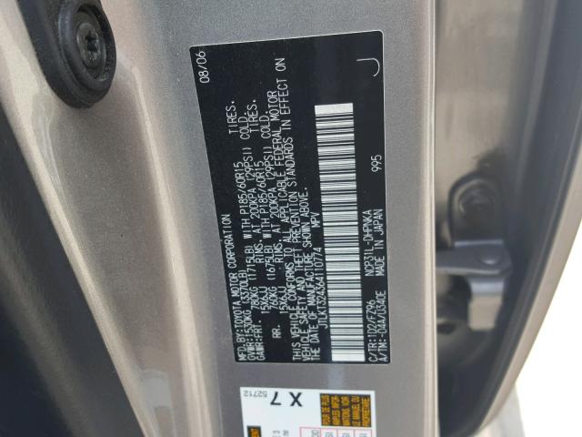 JTLKT324364110774 - 2006 TOYOTA SCION XB Gümüş foto 10