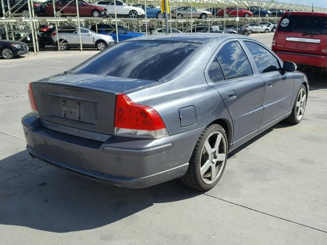 YV1RH527472640079 - 2007 VOLVO S60 R GRAY photo 4