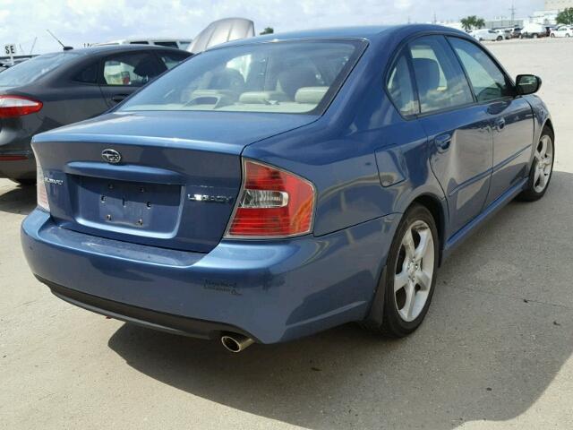 4S3BL626477210560 - 2007 SUBARU LEGACY BLUE photo 4