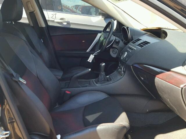 JM1BL1H49A1275195 - 2010 MAZDA SPEED 3 BLACK photo 5