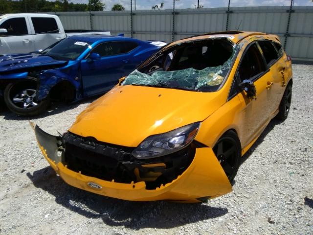 1FADP3L93DL282847 - 2013 FORD FOCUS ST YELLOW photo 2
