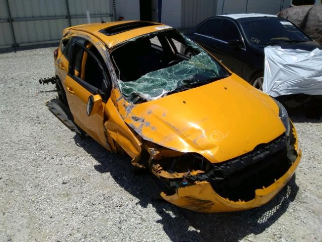 1FADP3L93DL282847 - 2013 FORD FOCUS ST YELLOW photo 9