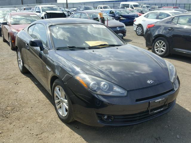 KMHHM66D88U291383 - 2008 HYUNDAI TIBURON GS BLACK photo 1